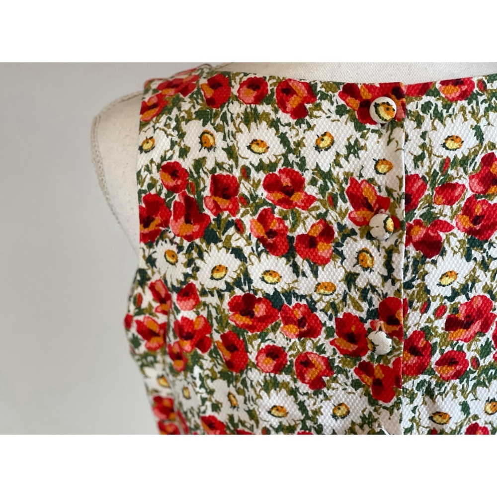 VINTAGE | Floral Print Tea Blouse - Picture 3 of 4